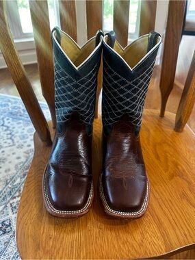 Anderson Bean Brown and Black Kids' Western Boots